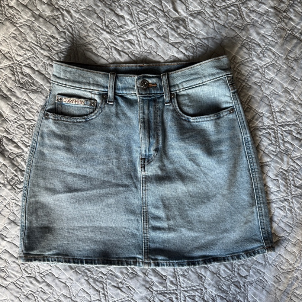 Calvin Klein Mini Jean Skirt